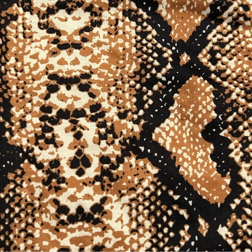 SHEIN Snake Print One-Shoulder Crop Top Shirt Size XS - Picture 3 of 5